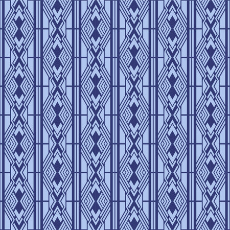 Japanese Diamond Stripe Vector Seamless Patternのイラスト素材