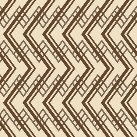 Japanese Zigzag Line Vector Seamless Patternのイラスト素材