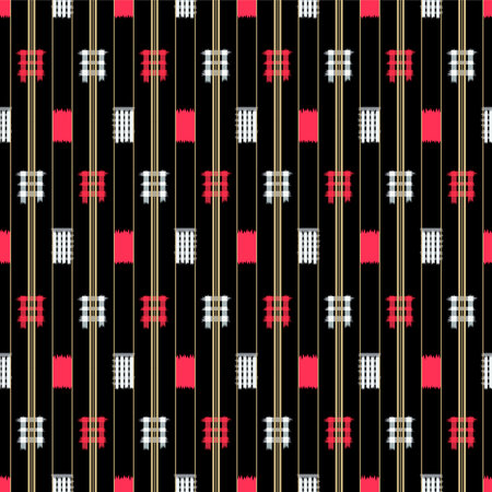 Japanese Rectangle Stripe Vector Seamless Patternのイラスト素材