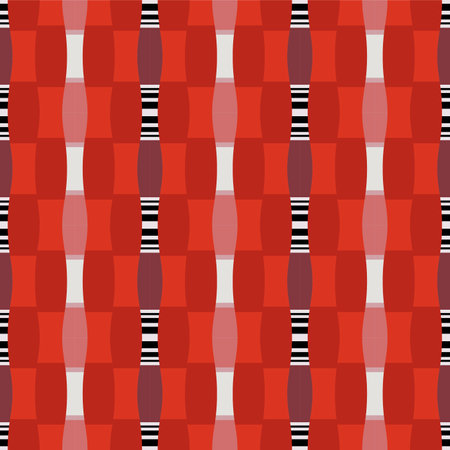 Japanese Loop Stripe Line Vector Seamless Patternのイラスト素材