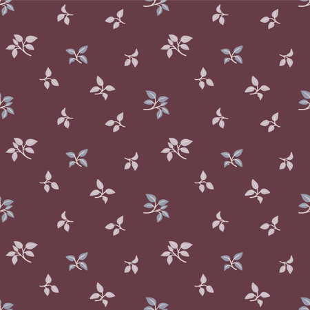 Japanese Leaf Motif Vector Seamless Patternのイラスト素材