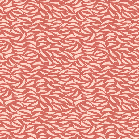 Japanese Feather Wave Vector Seamless Patternのイラスト素材