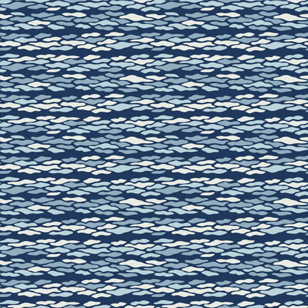 Japanese Cloud Stripe Vector Seamless Patternのイラスト素材