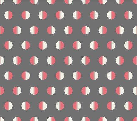Japanese Half Circle Vector Seamless Patternのイラスト素材
