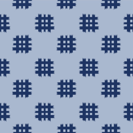 Japanese Cross Net Motif Vector Seamless Patternのイラスト素材