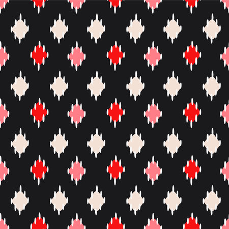 apanese Pretty Diamond Vector Seamless Patternのイラスト素材