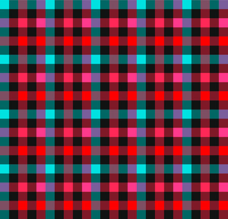 Japanese Colorful Checkered Vector Seamless Patternのイラスト素材