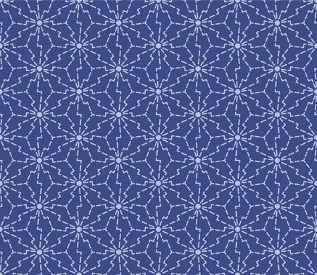 Japanese Zigzag Line Hexagon Star Vector Seamless Patternのイラスト素材
