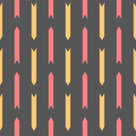 Japanese Arrow Tail Stripe Vector Seamless Patternのイラスト素材