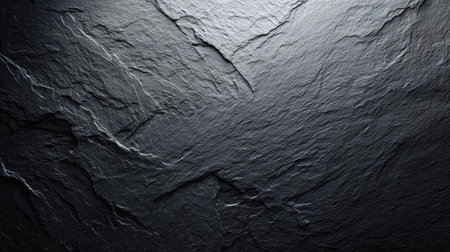 This dark slate background features intricate textures and natural patterns, offering a versatile surface for various design and creative projects.の素材