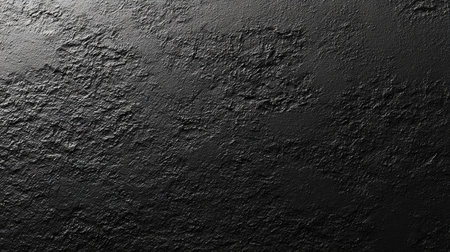 This image features a dark textured surface with a rough finish and uneven patterns, perfect for backgrounds or artistic projects that require depth.の素材