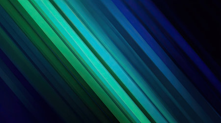This abstract background features dynamic diagonal lines in shades of blue and green, creating a modern and vibrant composition perfect for various digital applications.の素材