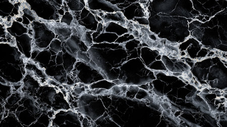 Discover the elegance of black marble featuring beautiful white veins, perfect for luxury home design and decor. This stunning natural stone offers a sophisticated aesthetic for any interior space.の素材