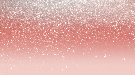 This stunning image features a blend of sparkling silver and white glitter against a soft coral background, perfect for festive designs and celebrations.の素材