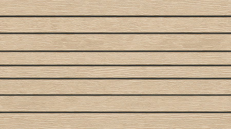 Richly textured light beige wood surface featuring horizontal planks and natural grain patterns, perfect for various interior design applications.の素材