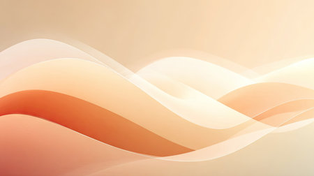 This abstract image features soft waves in warm tones, showcasing smooth transitions and subtle gradients. Ideal for modern design projects and artistic inspiration.の素材