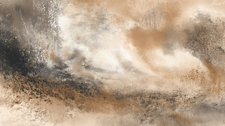 An abstract artwork featuring a harmonious blend of beige, brown, and gray tones, ideal for backgrounds, designs, and creative projects.の素材