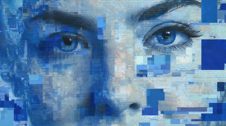 This captivating image features a womanの素材