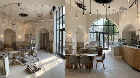 A modern cafの素材