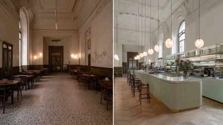 This elegant vintage cafの素材