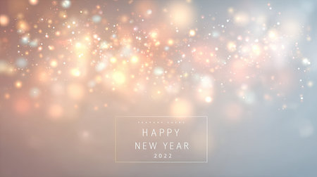 Beautiful abstract background featuring soft lights and delicate colors to evoke a festive atmosphere for New Year celebrations and greetings.の素材