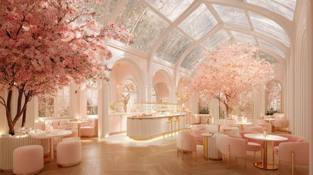 A beautifully designed cafの素材