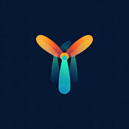 This captivating abstract illustration features colorful wings in flight, symbolizing freedom and creativity. Set against a dark background, it evokes a sense of motion and elegance, making it a striking visual for art and design projects.の素材