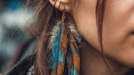 This image features a close-up of a womanの素材