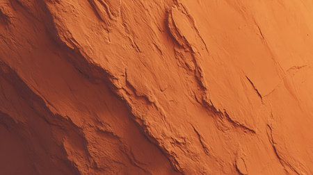 This striking image captures the intricate details of a vibrant orange rock surface, highlighting its natural textures and patterns. Ideal for nature-themed projects.の素材