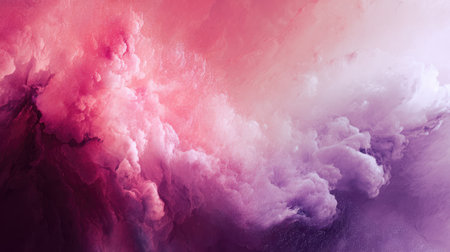 This captivating digital artwork showcases a vibrant cloud formation in beautiful shades of pink and purple, creating a dreamy atmosphere ideal for backgrounds or prints.の素材