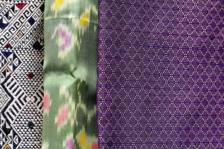 Closeup pattern silk Thailand 