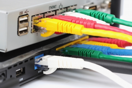 UTP LAN Connect the ethernet port on the back of the router 
