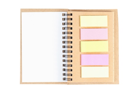 Notebook  isolated on white background