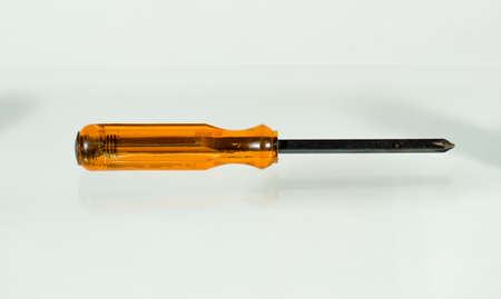 Screwdriver isolated on whiteの写真素材