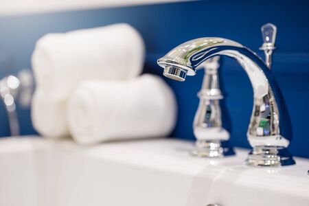 Faucets luxurious in the bathroom.