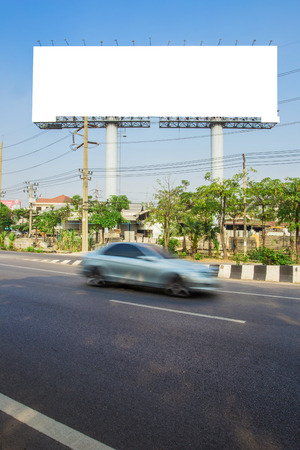 Blank billboard for advertisementの写真素材