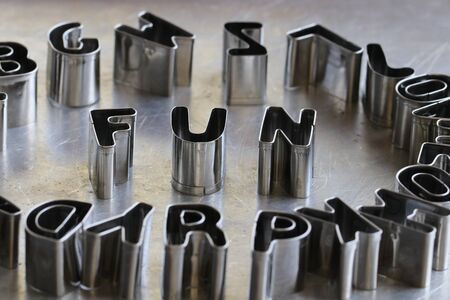 Create of wording by stainless steel lettersの写真素材
