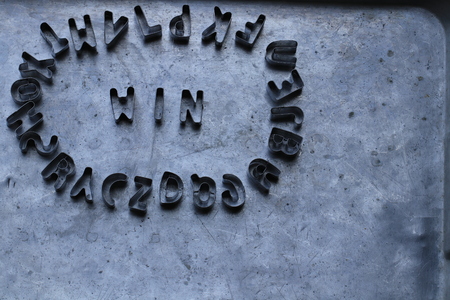 Create of wording by stainless steel lettersの写真素材