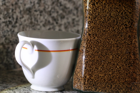 I love coffee ,the art of light and shadowの写真素材