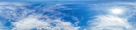 sky panorama with clouds without ground, for easy use in 3D graphics and panorama for composits in...