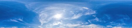 sky panorama with clouds without ground, for easy use in 3D graphics and panorama for composits in...