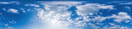 sky panorama with clouds without ground, for easy use in 3D graphics and panorama for composits in...