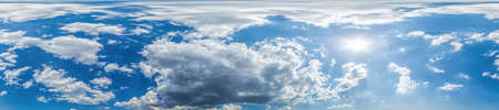 sky panorama with clouds without ground, for easy use in 3D graphics and panorama for composits in...