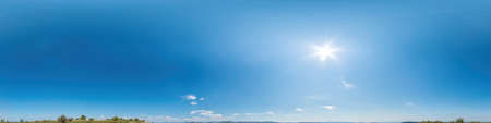 sky panorama with clouds without ground, for easy use in 3D graphics and panorama for composits in aerial and ground spherical panoramas as a sky domeの写真素材