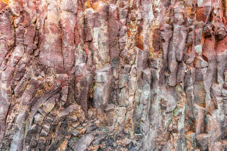 Abstract background from toned mountains texture, volcanic basalt as in Iceland. Bright colorful rock texture background for your design. Close-upの写真素材