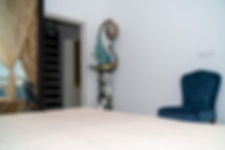 Defocused and Blured Abstract Photo of Modern Luxury Comfortable and Unique Living Room Interior Design. Perfect for background.の写真素材