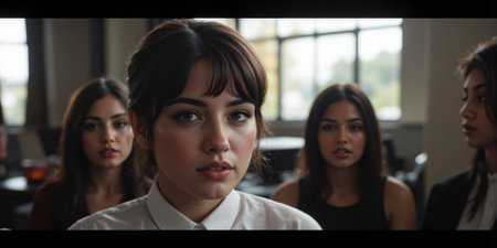 AI-Powered Recruiting Neural resume scanners, diversity balance algorithms, HR coral - white for talent acquisition platforms.の素材