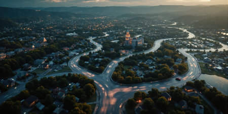 Behavioral Economics Decision Flow Consumer choice patterns visualized as flowing rivers of behavior with psychological trigger points highlighted at keyの素材
