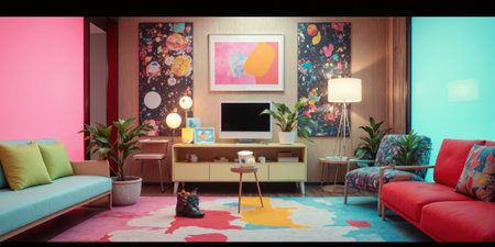 Neo-Vintage Color Therapy Perfectly arranged vintage objects in trending dopamine decor colors create a satisfying compositional harmony. Modern interpretation ofの素材