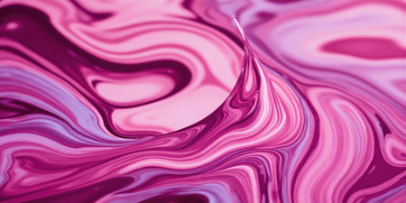 Abstract Pink and Purple Swirl A swirling, abstract pattern of pink and purple liquid or paint. The colors blend seamlessly.の素材